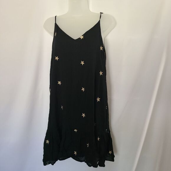 Storia Starry Nights Black Trapeze Swing Dress - Picture 1 of 5